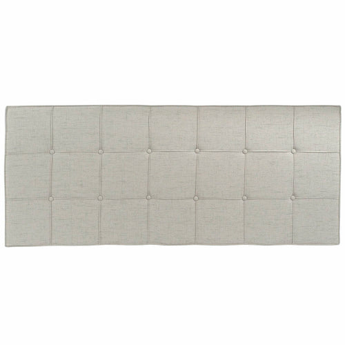 Headboard DKD Home Decor Grey Polyester Rubber wood (160 x 7 x 65 cm)