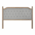 Headboard DKD Home Decor Grey Rubber wood 160 x 10 x 120 cm