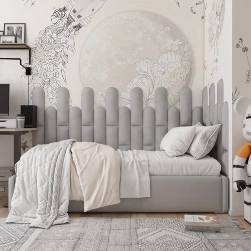 Soft Velour Acoustic Headboard Panels | Kids' Room | 16cm